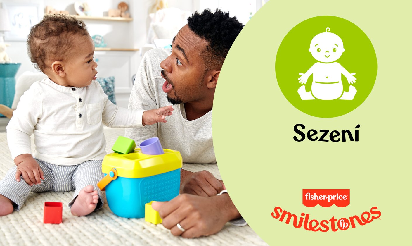 Fisher-Price smilestones Sezení