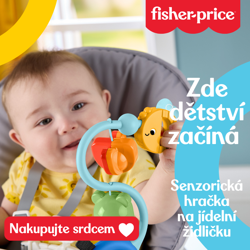 Senzorická hračka na jídelní židličku