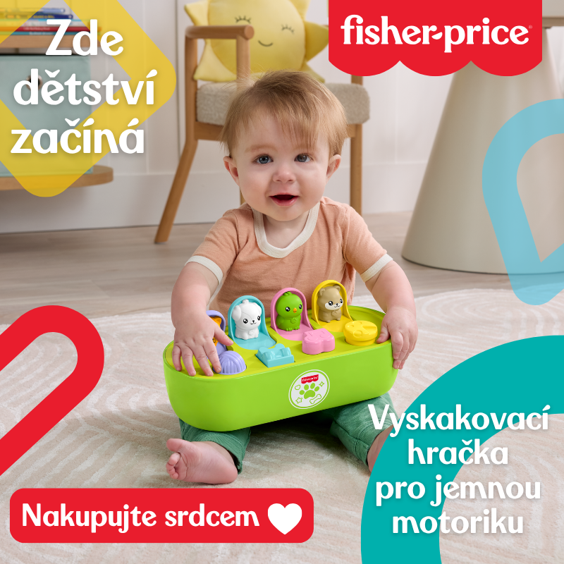 Vyskakovací hračka pro jemnou motoriku Fisher-Price